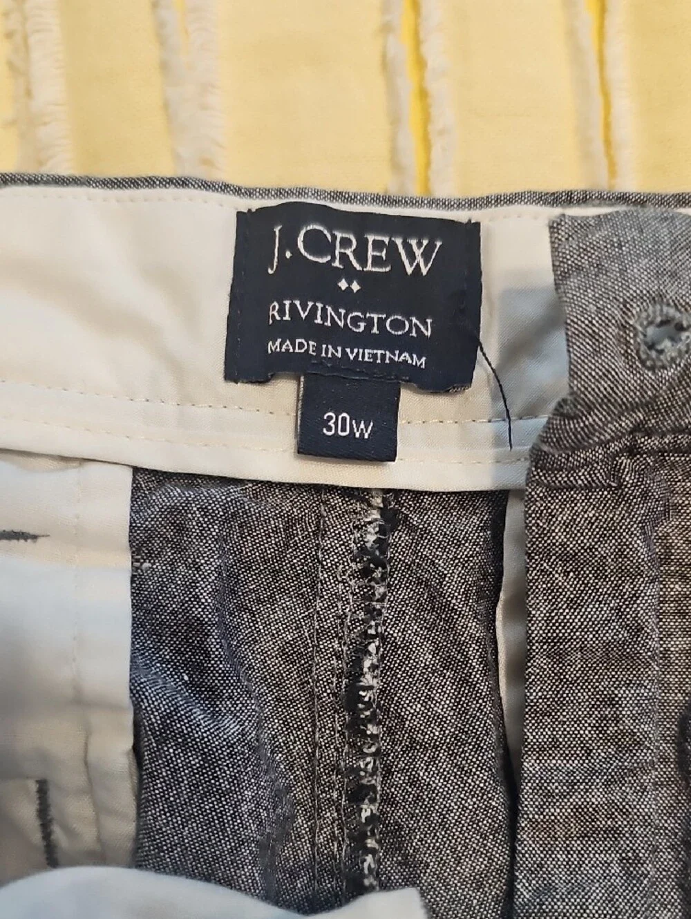 J. Crew Men's Gray Chino Shorts - Heathered Gray